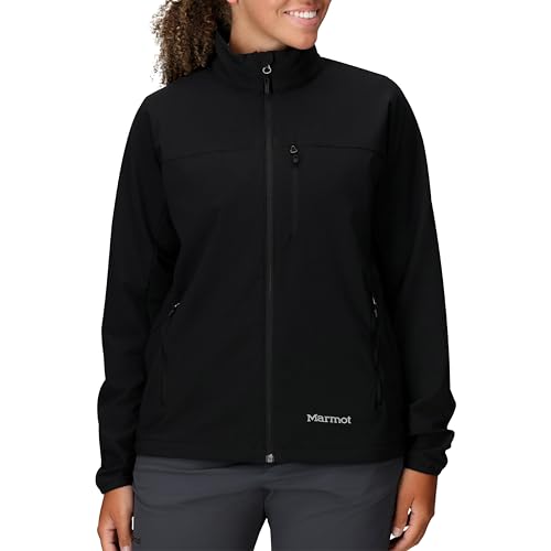 MARMOT Women's Tempo Softshell Jacket, Black, Medium