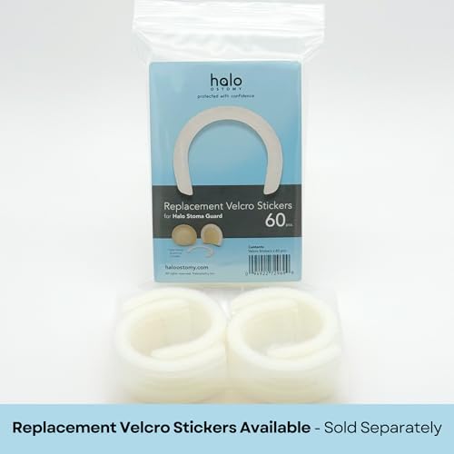 Stoma Guard Security Shield | Compatible With Ostomy Bags, Colostomy Bag Covers for women and men | 60 Single-Use Stickers Included, Beige, S