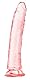 PINK PUSSY: Genialer 21 cm Dildo in transparentem Pink | Mit starkem Saugnapf/Saugfuss | Blowjob Trainer | Strap-on geeignet | Aus sicherem TPE | Für Sie und Ihn | oral, anal und vaginal benutzbar