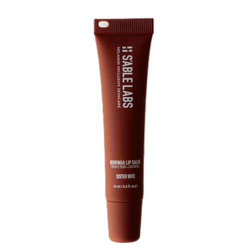 S’ABLE Labs – Moringa Lip Salve | Deeply Moisturize, Soften, Improve Lip Appearance | Prickly Pear + Castor Oil | Melanin-Inclusive Skincare (Sister Wife; 15 mL | 0.5 fl oz)