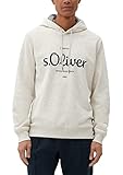 hat einen Logoprint s.Oliver Herren 10.3.11.14.140.2125803 Sweatshirts Langarm, Cream, XXL