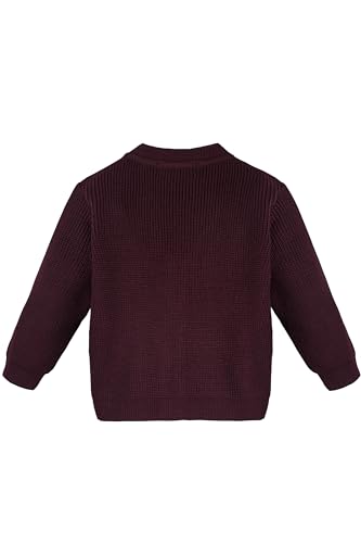 Image of Lilax Baby Boys Basic Long Sleeve V-Neck Classic Knit Cardigan Sweater