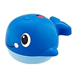 Botón on/off Chicco Ballenita Nada y Salpica - Juguete de baño para el agua y bañera, ballena con efecto fuente, color azul