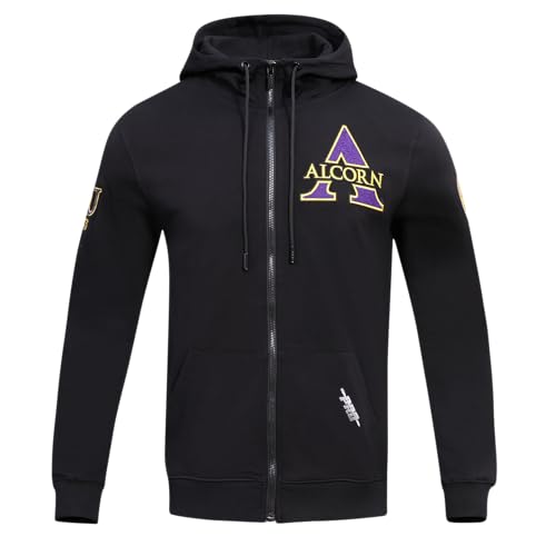 Image of Pro Standard Mens College Classic Chenille Cotton Double Knit Full Zip Hoodie