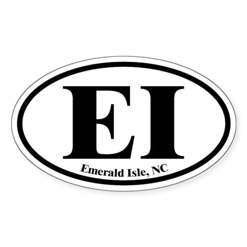 CafePress Emerald Isle EI Euro Oval Oval Sticker Car Bumper Sticker