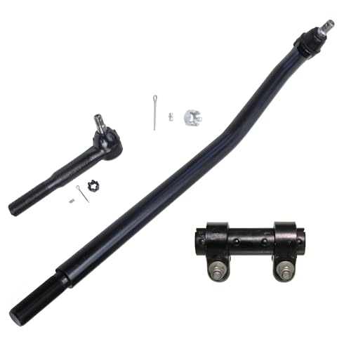 Detroit Axle - 4WD Front Inner Tie Rod Drag Link Kit for Ford F-250 F-350 Super Duty Excursion, 1 Drag Link, 1 Inner Tie Rod End, 1 Adjusting Sleeve Replacement