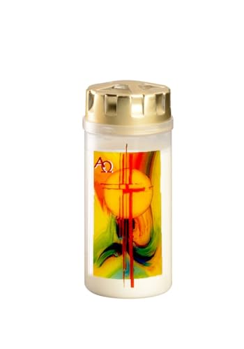 Wiedemann AETERNA Grablicht Osterkerze Sonne, Kreuz...