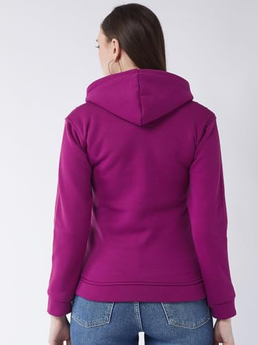 Image of Pivl Women Solid Hooded Jacket for Winter