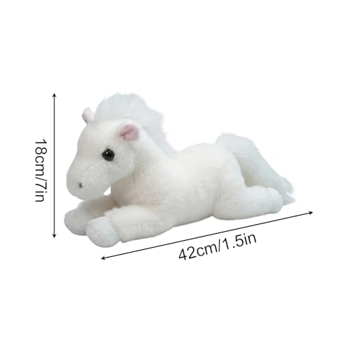 Cheval en peluche déco de salon et chambre doudou pour lit