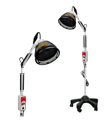 Image of Wabbo TDP Heat Lamp - 6.75 inch Single Head, Large Head TDP Lamp - Relief for Joint Pain and Muscle Aches, Increases Blood Flood - Digital Timer