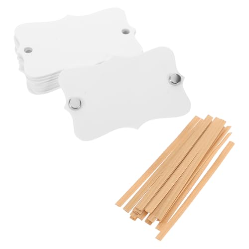 Sewroro Etiquetas Acrílicas para Cestas de 3x2 Pulgadas, 10 Piezas, Reutilizables y Grabables, para Organización en Hogar, Cocina, Despensa y Picnic, con Bridas y Clavos para Fijación