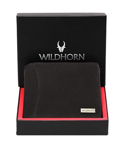 Image of WildHorn RFID Protected Leather Wallet for Men, Brown