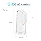 VAEIORP 6 pcs Baby Zahnbürste Finger Baby Silikon Fingerzahnbürste Beruhigen und Stimuliert das Zahnfleisch Baby Kindermundpflege Fingerzahnbürste Baby für 6-18 Monate