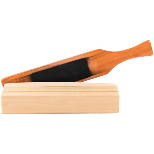 FOXPRO Poplar Waterproof Turkey Box Call - Traditional Style - Waterproof Paddle - Great Volume, Sound - Realistic Turkey Calling - Clucks, Purrs, Cuts - Weatherproof Top - Made in USA