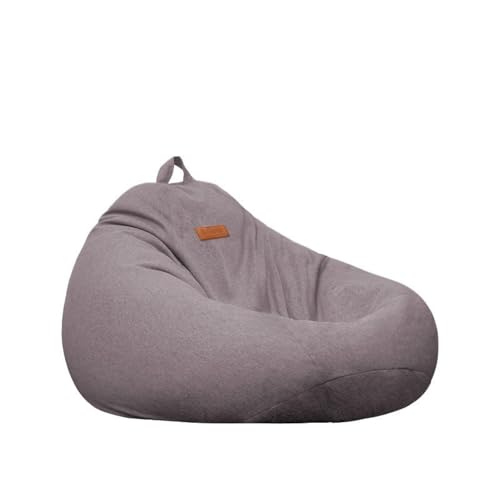 Listado de Puffs pera del mes. 46 PRIOKNIKO Puffs Pera Solo Algodón Lino Perezoso Sofá Puff Pequeño Apartamento Tatami Sofá Silla Sin Forro Eps(40 * 25Cm) Gris (Sin Relleno)