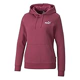 PUMA Damen Pullover Sweater Sweatshirt Kapuzensweatshirt ESS+ Embroidery Hoodie, Farbe:Beere, Artikel:-45 Dusty Orchid, Größe:L