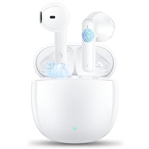 Draadloze Oordopjes Godyse Draadloze Hoofdtelefoon Bluetooth 5.3 met 4 Mic ENC Ruisonderdrukking HiFi Stereo Bluetooth Sport Oortelefoon met 36hPlaytime Type-C Opladen IPX6 Volume Controle met Sport/Fitness