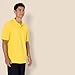 Amazon Essentials Men's Regular-Fit Cotton Pique Polo Shirt (Available in Big & Tall), Yellow, Small