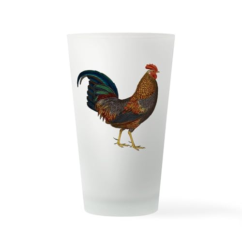 CafePress Rooster Pint Glass, 16 oz. Drinking Glass