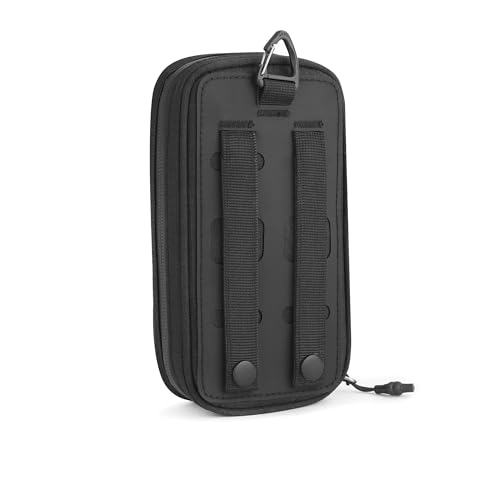 Rhinowalk Motorrad Handy Tasche mit Touchscreen Fenster, Handyhalter Tasche mit Schultergurt, 1L Aufbewahrung für Tankrucksack, Satteltasche, Rucksack, passend für Smartphones