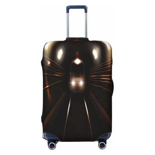 Subway Train Metro Luggage Cover for Suitcase, Suitcase Cover Protector Fit 22-24 Inch Luggage Travel Accessories, M
