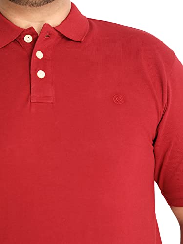 Image of CHKOKKO Men's Pluse Size Polo Cotton Regular Fit Half Sleeves T-Shirt