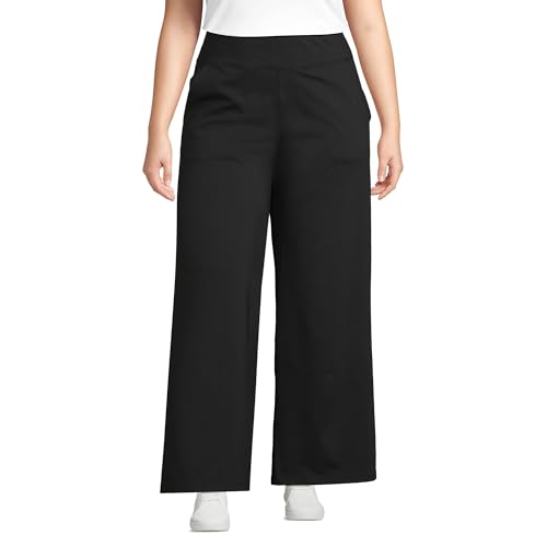 Lands' End Women's Active Hi Impact High Rise Wide Leg Pants