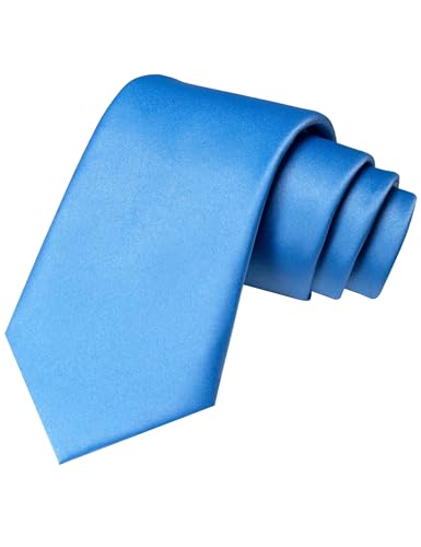Image of JEMYGINS Solid Color Tie Mens Necktie for Business and Wedding