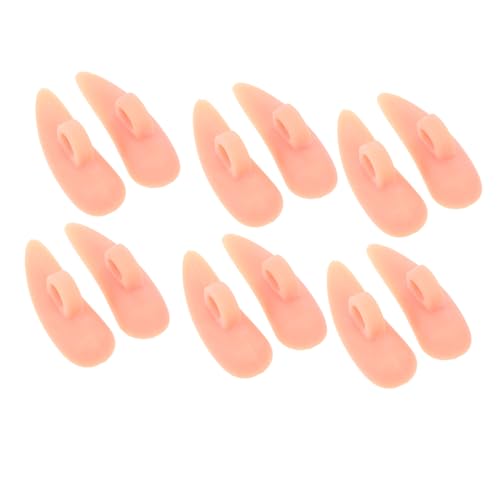 SAFIGLE 1 Set 12pcs Pad Crooked Hammertoe Straightener Mallet Shoe Insert Cushion Yoga Pads Shoe Insoles Separator for Separator