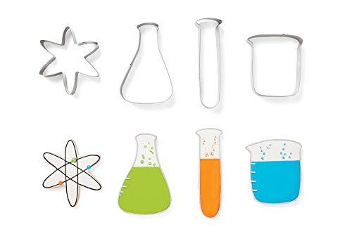 Fox Run Science Cookie Cutters Chemistry Set, 4 Piece, Stainless Steel #TOP2
