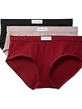 Calvin Klein Comfort Logo Cotton Stretch Modern Brief Panties, 3 Pack