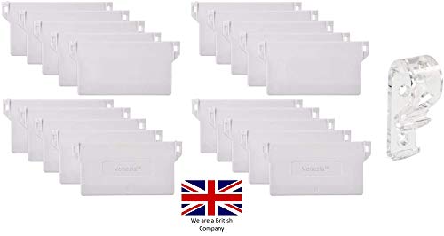 20 pesos verticales inferiores para persianas verticales de 89 mm + dispositivo de seguridad para niños/mascotas (20 pesos inferiores 89 mm)