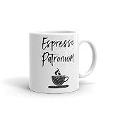 Lustige Espresso-Patronum-Tasse inspiriertes Geschenk Patronus Tasse Keramik Kaffee Tee Griff Tasse Geburtstag inspirierende Geschenke Muttertagsgeschenke für Mama Frau Sis tolle Tasse 325 ml