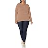 Amazon Essentials Women's Long-Sleeve Lightweight Crewneck Sweater (Available in Plus Size), Camel, 2X