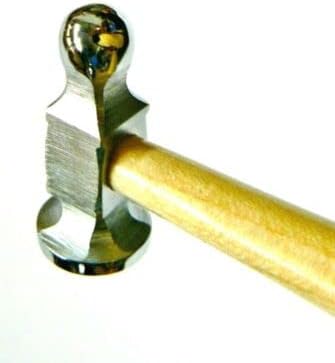 Jewelers Chasing Hammer 7/8" - 22mm Small Flat Face Jewelry Hammers Metalwork A1 By JTS