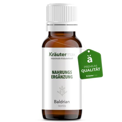 Kräuter Max Baldrian Tropfen Valeriana officinalis aus dem Extrakt der Baldrianwurzel Urtinktur, 50 ml