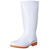 [キタ] 長靴 作業長靴 メガセーフティ PVC製衛生耐油長靴ロングタイプ KR-970 ホワイト JP 24.0(24cm)