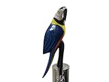 Wooden Blue Parrot Beer Tap Handle Sports Bar Kegerator Breweriana Tiki