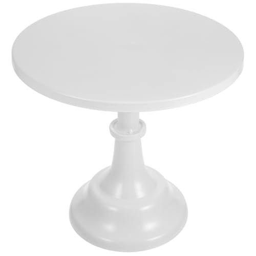 TOGEVAL Tortenständer Metall Großformat 30X30X27cm Weiß...