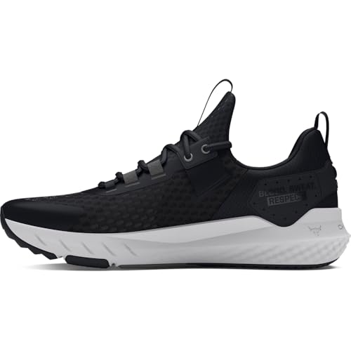 Under Armour Tênis feminino Project Rock Blood Sweat Respect 4, (001) Preto/Castlerock/Branco, 9.5