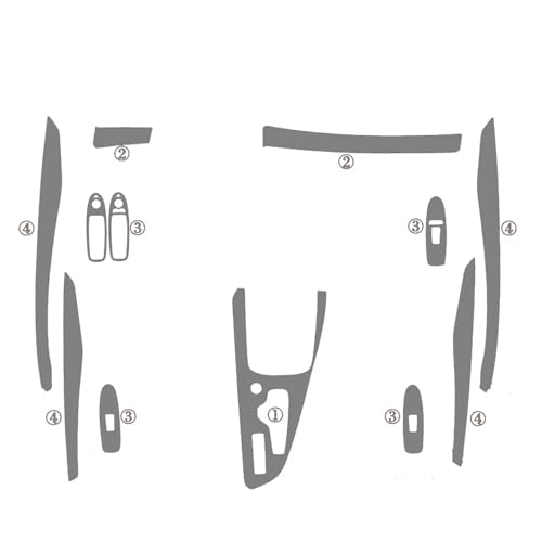 Moulage Infiniti QX50 argent carbone pour personnaliser l'habitacle lors de vos trajets