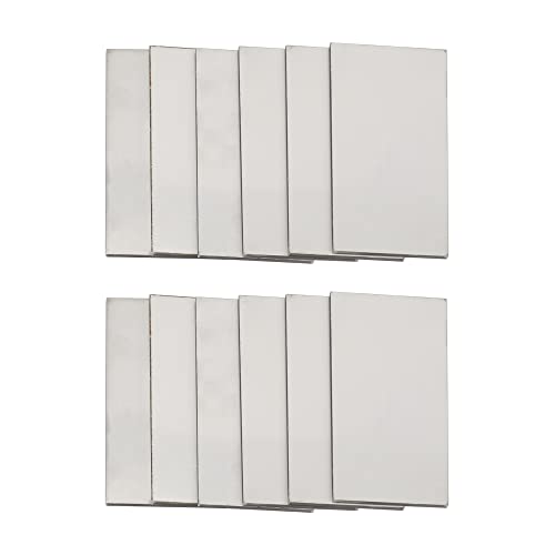 Luckyweld Welding Practice Kit - 201 Stainless Steel, Welding Plate 2 By 4 Inch 12Pcs Welding Coupons,Suitable For Mig, Tig, Stick, Arc,Mma, Welding Kit For Novices(12Pcs/Pack) #TOP4