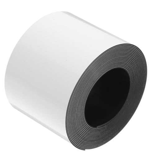 Étiquettes magnétiques effaçables blanc autocollantes caoutchouc souple 50mm