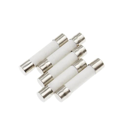 Ceramiczny bezpiecznik sieciowy do użytku domowego, zestaw 10 bezpieczników ceramicznych do użytku domowego 5x20mm 6x30mm szybki 250V 0,5-30A(QUICK BREAK F0.1A)