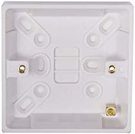 Schneider Electric Exclusive Square Edge White Moulded - Double Surface Pattress Box, 25mm Deep, GPAT2G25, White, Pack of 5