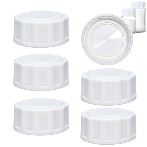 Travel and Storage Bottle Caps Compatible for Philips Avent Baby Bottles, Bottle Lids Replacement, 6 Count, White
