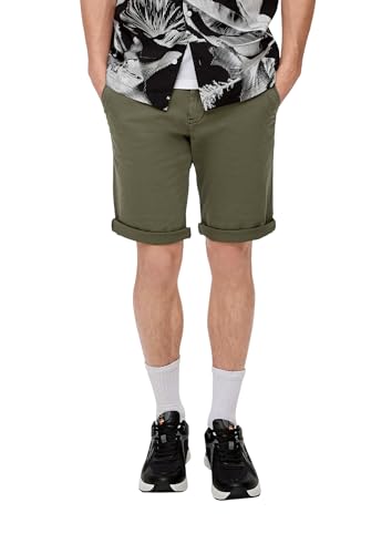 QS Pantalons Homme en coton stretch coupe droite casual