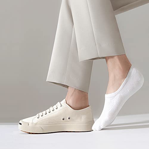Image of SIXDAYSOX Womens No Show Socks - 4-8 Pairs, Low Cut, Non-Slip, Invisible Cotton Liner