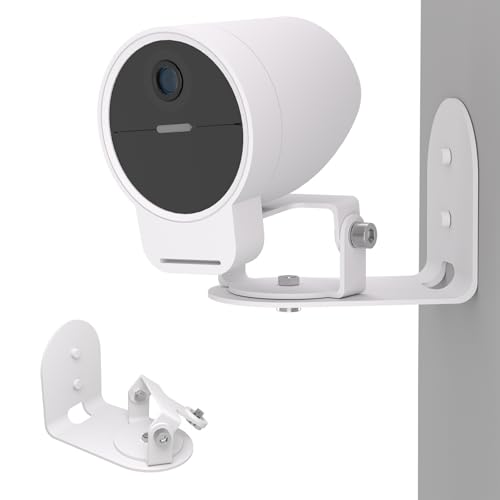 Teccle Upgraded Metal Wall Mount Compatible with SimpliSafe Outdoor Camera Series 2 Anti-Drop 360 Adjustment Swivel Mount Bracket
