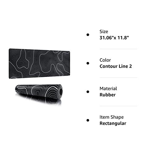 Viorichve Large Gaming Mouse Pad Extended Big Xxl Mouse Pad Keyboard Laptop Computer Desk Mat With Non-Slip Base Stitched Edge For Home Office Gaming Work #TOP6